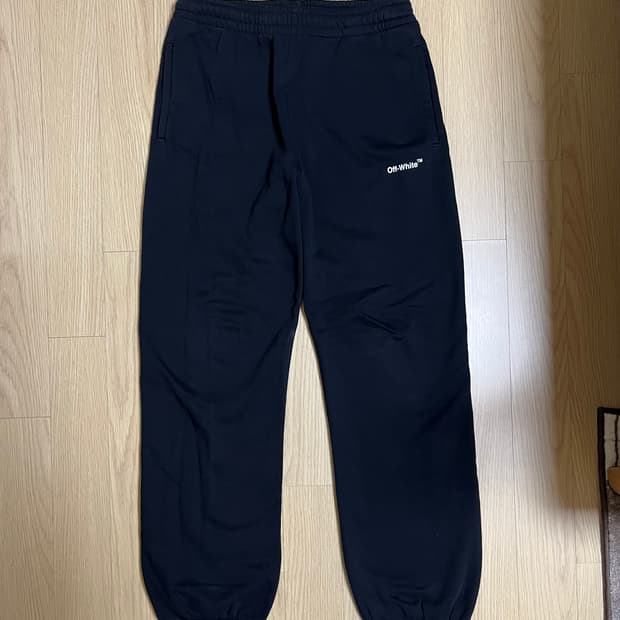 오프화이트 조거팬츠 블랙 S