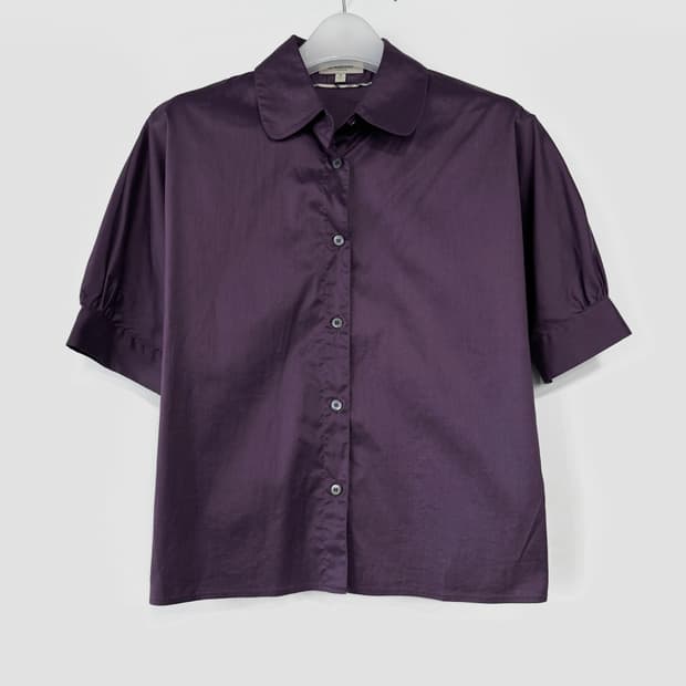 버버리 퍼프 슬리브 셔츠