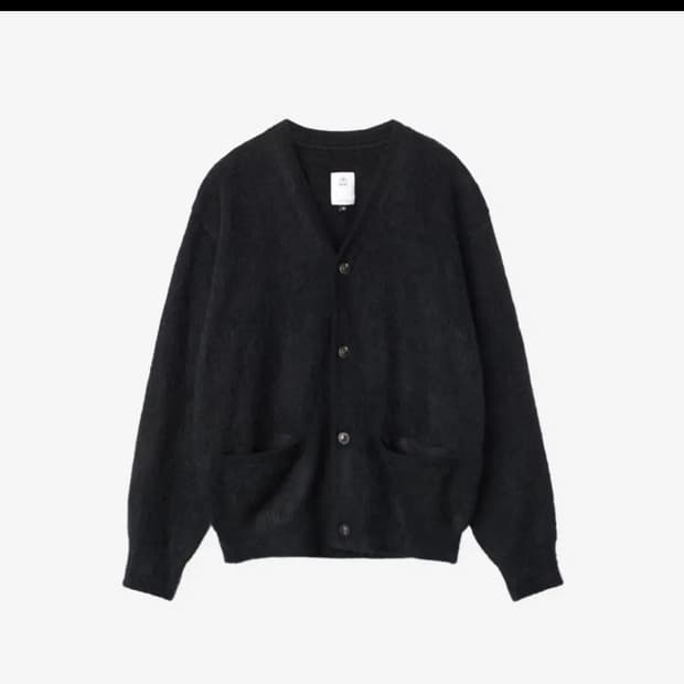 4) 폴리테루 모헤어 가디건 블랙 24ss