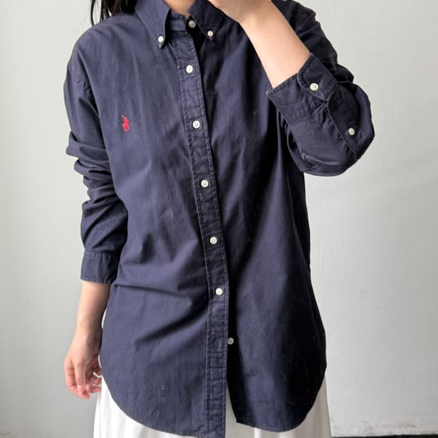 [L] 폴로 클래식핏 네이비 셔츠