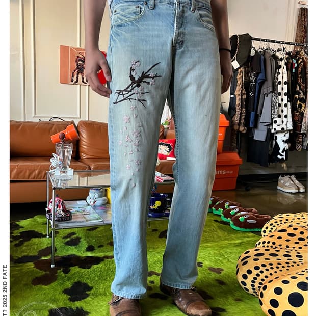 90-00s TAKEO KIKUCHI Embroidery Denim