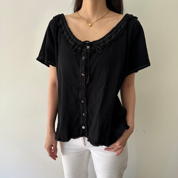 츠모리치사토 tsumori chisato 반팔 블라우스
