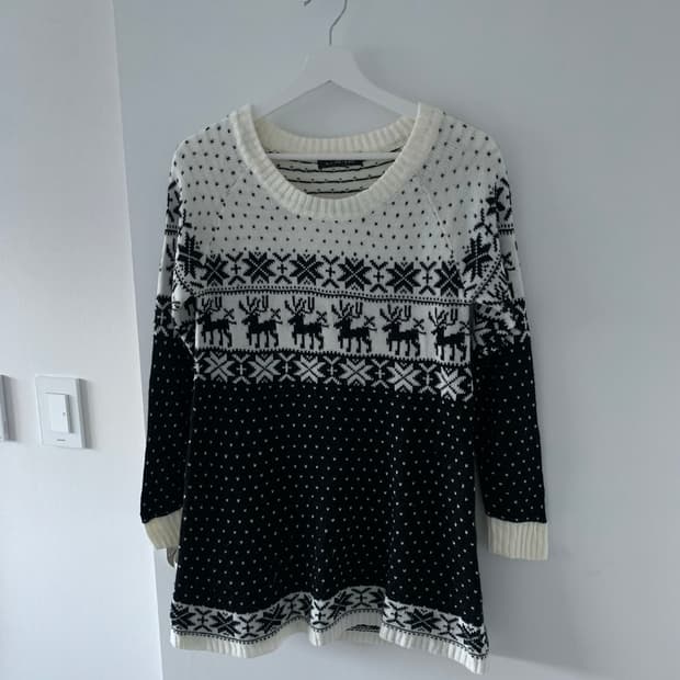 루돌프 눈꽃 니트