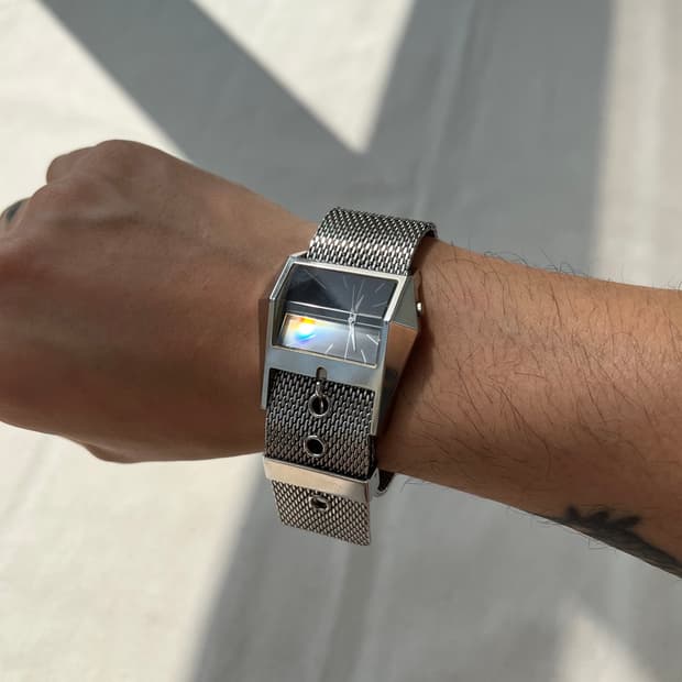 장폴 고티에 Sci-Fi 벨트 워치 인더스트리얼 메쉬 시계