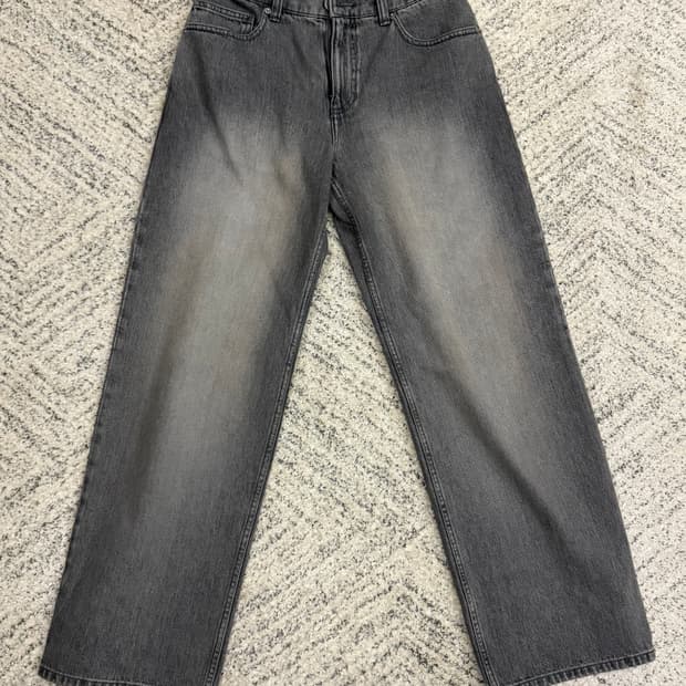 시스템 세미와이드 그레이 데님