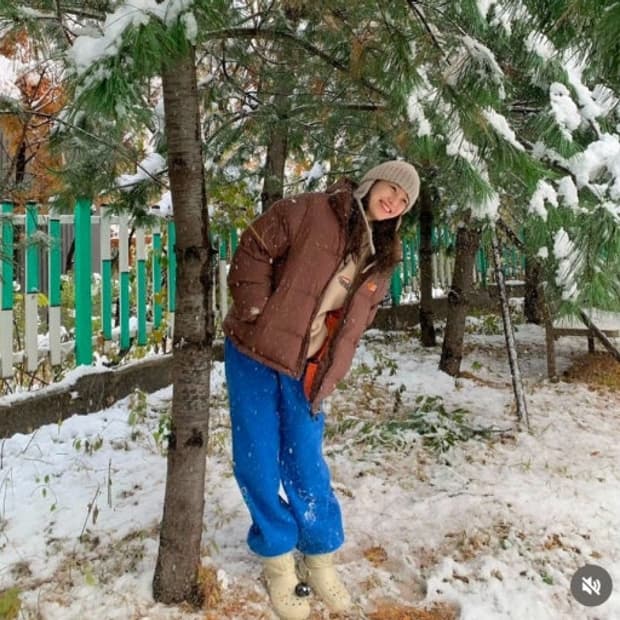 테켓 Teket 브라운 패딩 (장희령 착용) L사이즈