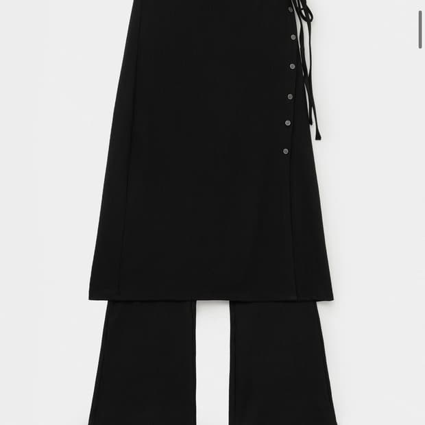 헬레네파리스 레이어드 스커트 팬츠 블랙 