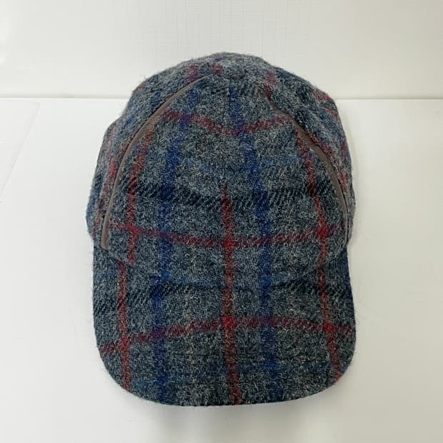 해리스 트위드 타탄체크 볼캡