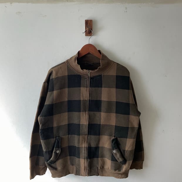 JPN Vintage Funky Bass Check Zip