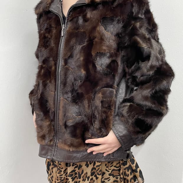 밍크 양가죽 퍼자켓 