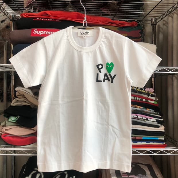 꼼데가르송 PLAY로고 반팔 티셔츠