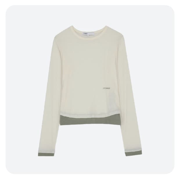 시티브리즈 롱슬리브 니트 티셔츠