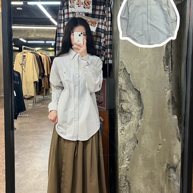 폴로 랄프로렌 스트라이프 셔츠 스카이블루 #csz3429 