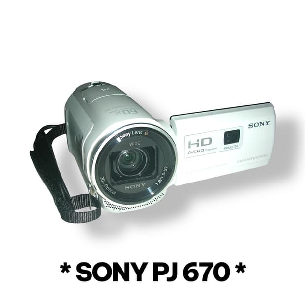 빈티지캠코더 소니PJ670 화이트