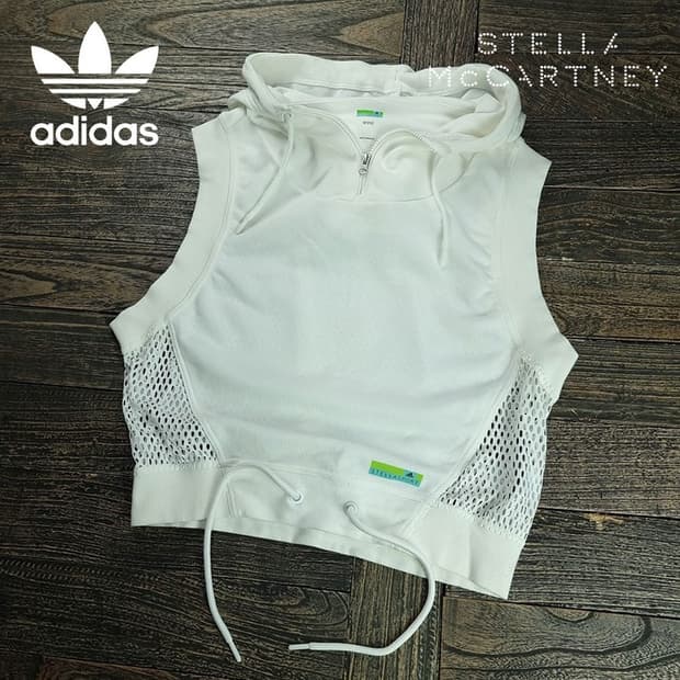 [아디다스 X 스텔라맥카트니] 메쉬 도킹 루즈핏 민소매 후드 M20169