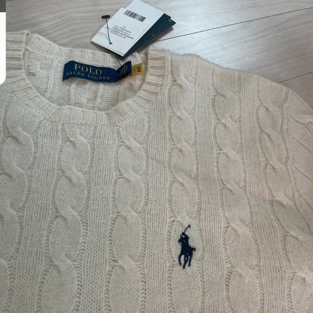 폴로 랄프로렌 케이블 니트(정품인증QR있음)