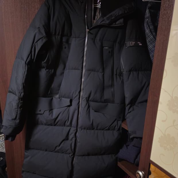 내셔널지오그래픽 롱패딩 블랙 100(L)