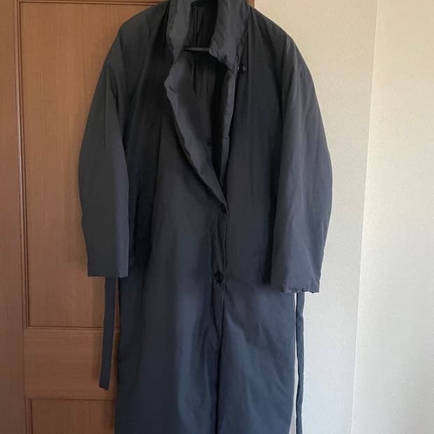 르메르 x 유니클로 20FW 패디드 코트 다크 그레이 L