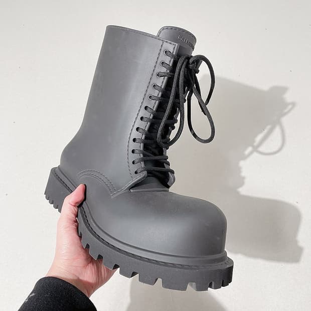 (정품/새상품) 발렌시아가 남성 블랙 풀 에바 스테로이드 부츠