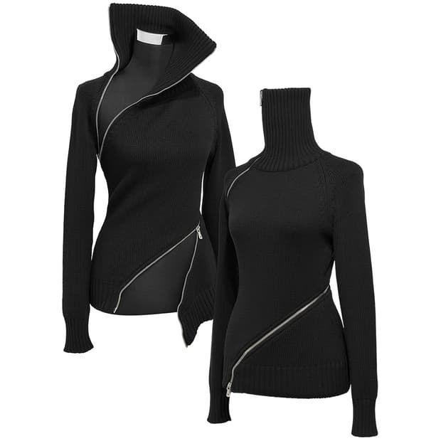 dolce & gabbana aw03 spiral-zip sweater