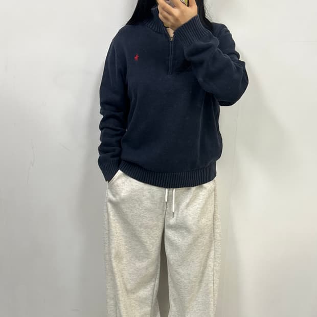폴로 반집업 니트[1726]