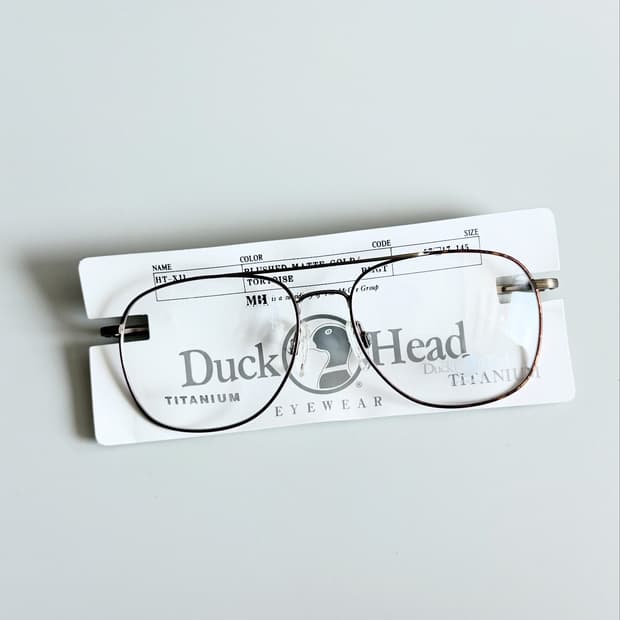 90s Duck Head 맷골드 티타늄 보잉 빈티지 데드스탁 안경
