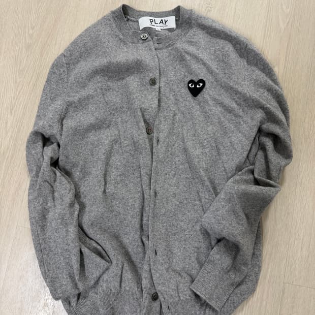 꼼데가르송 블랙하트니트(새상품)(L)