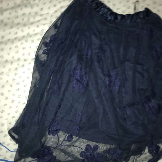 레이어드 오리엔탈 스커트 레이스 빈티지 치마