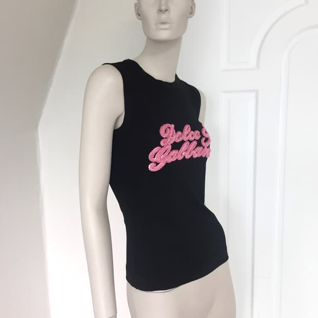 Dolce & Gabbana Patch Detail Sheer Top