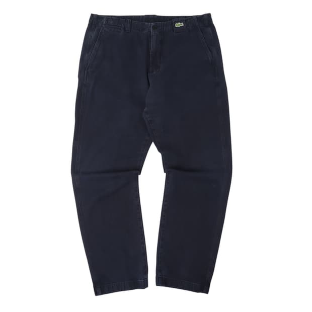 라코스테 네이비 클래식 코튼 치노팬츠