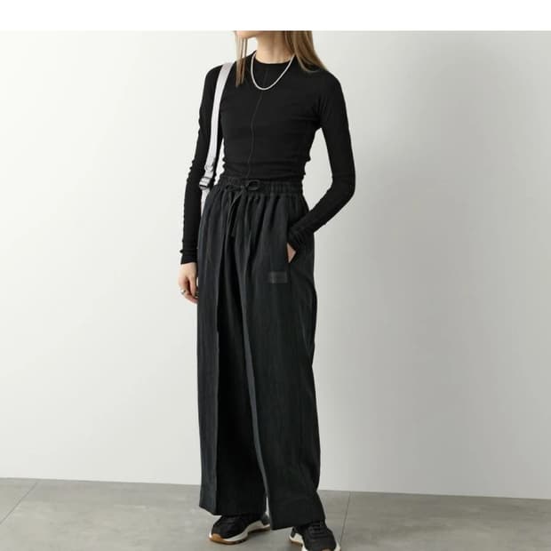 Y-3 핏 롱 슬리브 티 블랙 요지 야마모토 사이즈-S