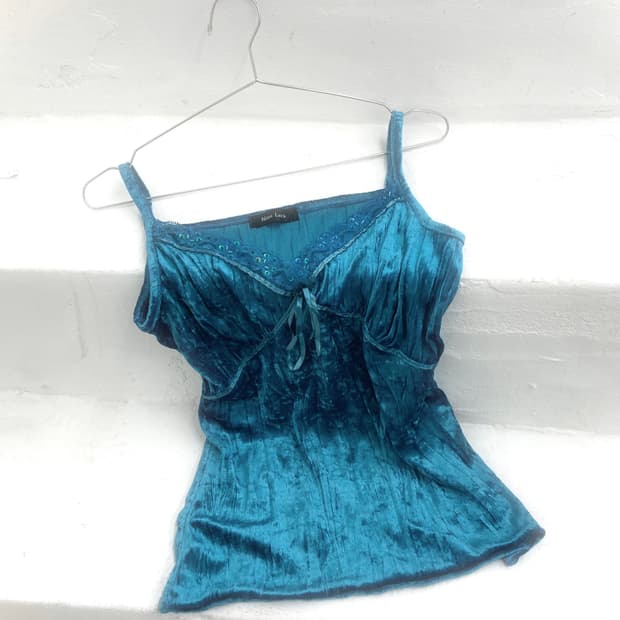 spangle velvet sleeveless