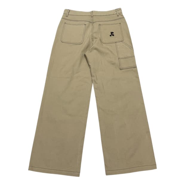 레스트앤레크레이션 스티치 카펜터 팬츠 바지 베이지 L