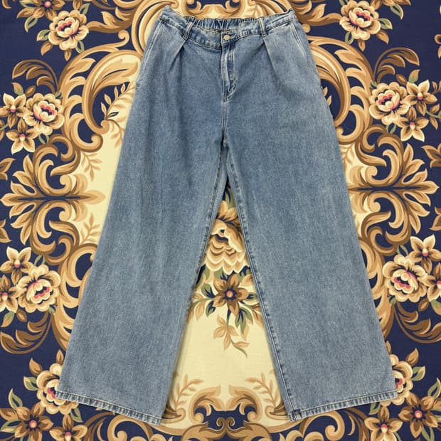 (L)낫포너드NOT4NERD 와이드밴딩 데님팬츠