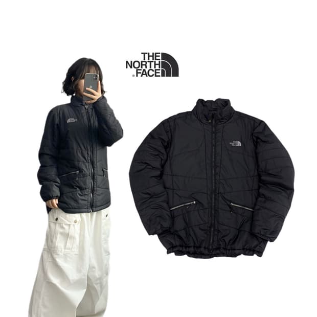 노스페이스 고프코어 경량패딩 블랙