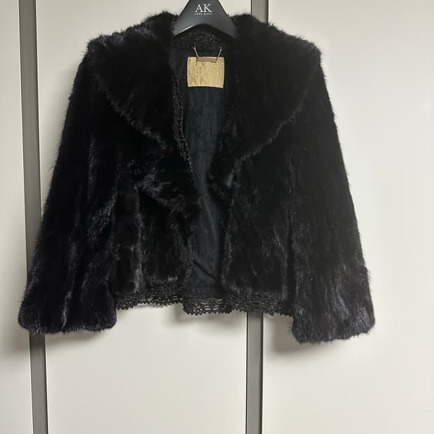 나인식스뉴욕 리얼 밍크 레이스 숏 자켓 (66)