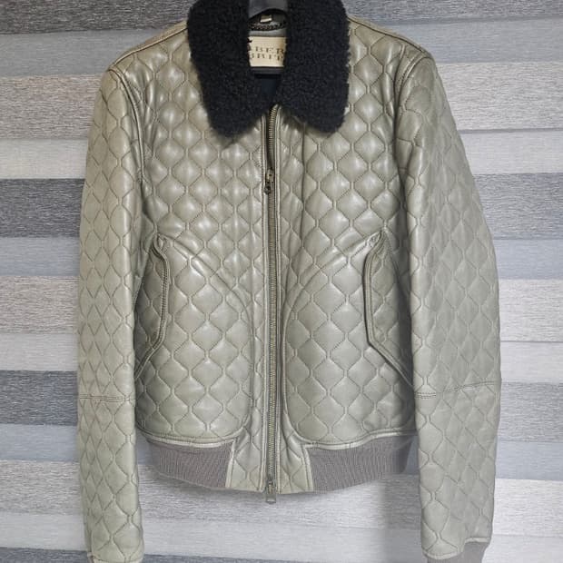 버버리 램스킨 퀼팅 가죽자켓