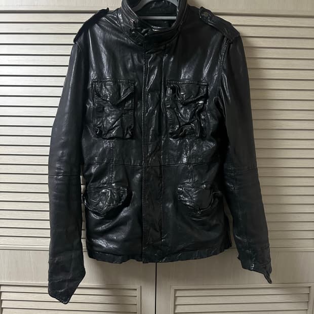 로얄플래쉬 버팔로 레더 밀리터리 자켓