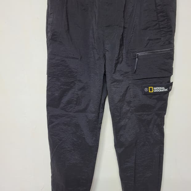 내셔널지오그래픽 카본 블랙 카고 조거팬츠 