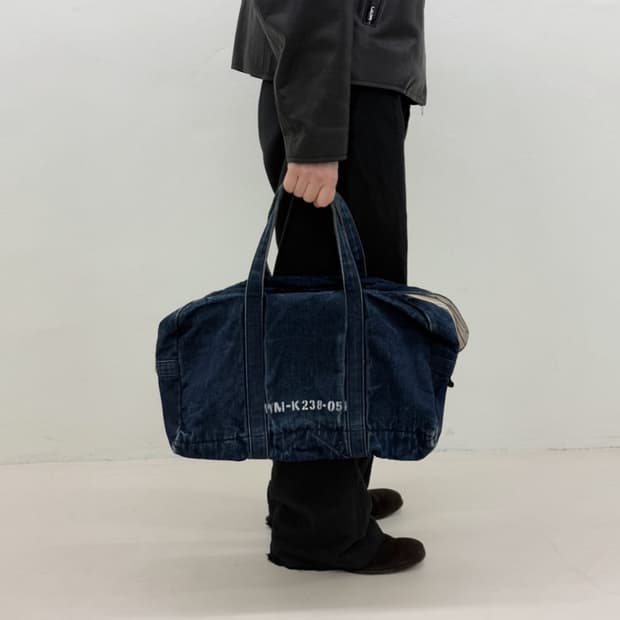 준야와타나베 데님 밀리터리 토트 백