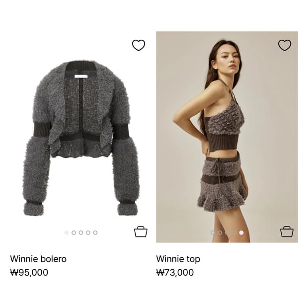 쓰리타임즈 winnie bolero/ skirt (pink) set