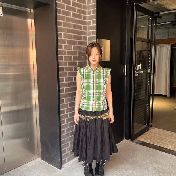 Hysteric Glamour 히스테릭글래머 프릴 셔츠