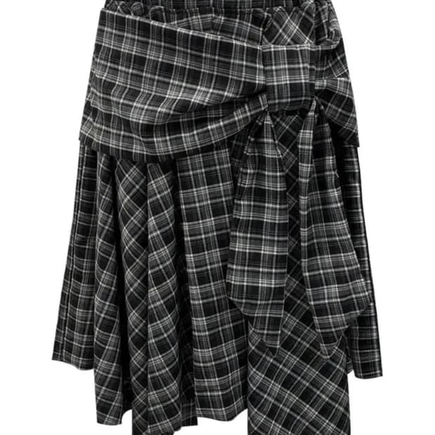 체메씨 보우 언발란스 스커트 BOW UNBALANCED SKIRT