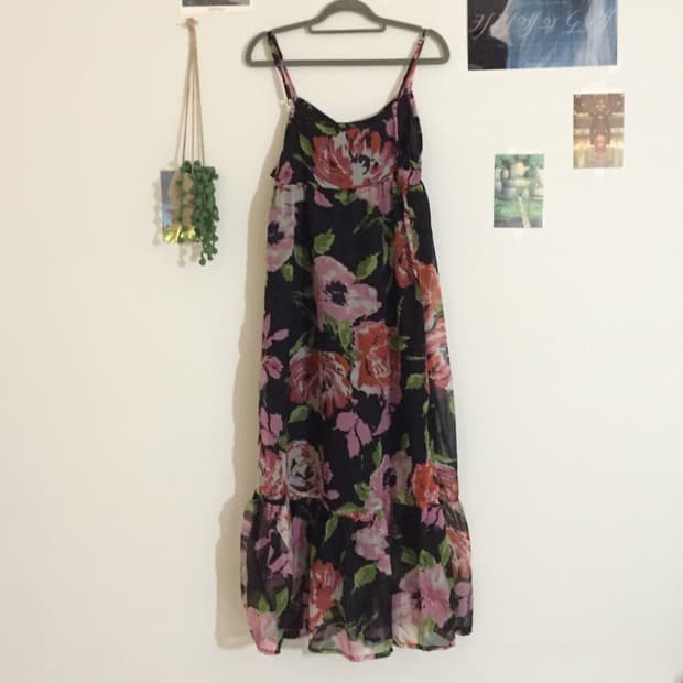 플라워 패턴 하구미 원피스