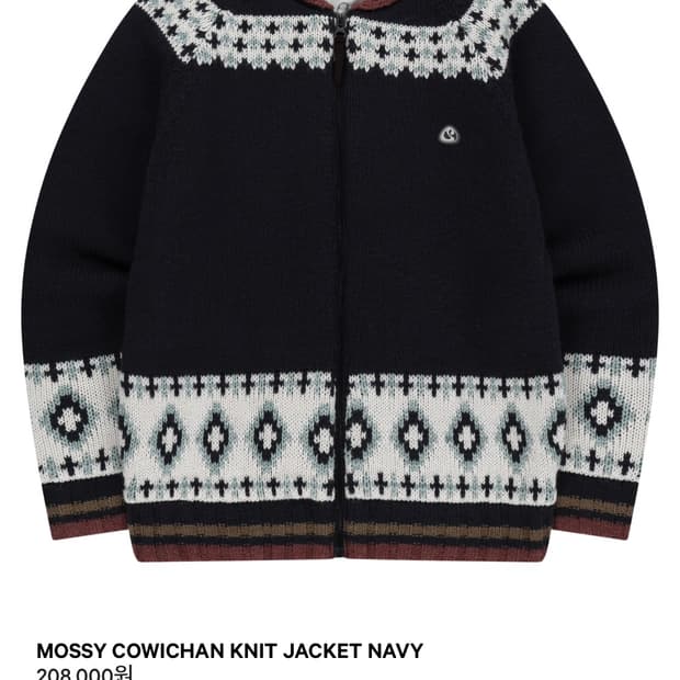 코이세이오 코위찬 니트 자켓 네이비