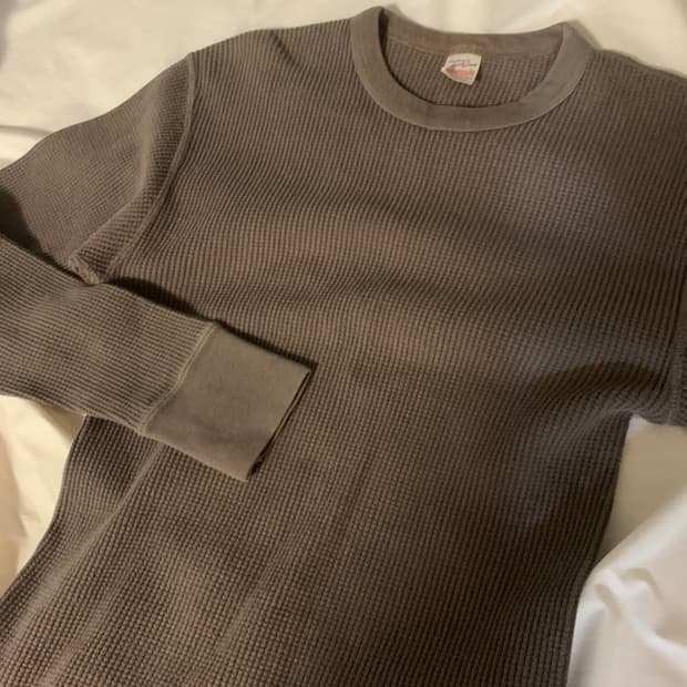 리얼맥코이 와플 써멀 롱슬리브 L