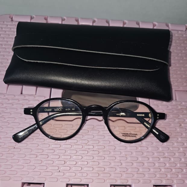 GINGER EYEWEAR workers bold 오디 블랙 안경 상품이미지1
