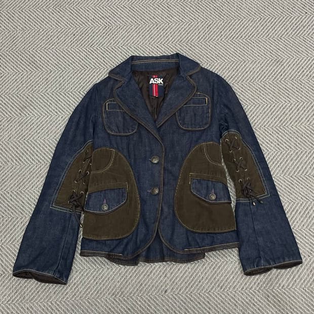 에스크 y2k 코듀로이 데님 자켓 v0114