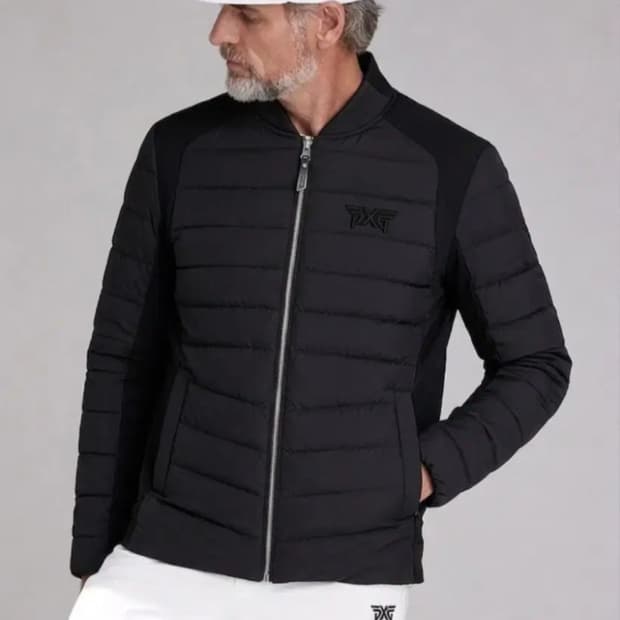 PXG 국내매장판 정품 남성 하프경량 구스다운 하이브리드 투어핏  패딩자