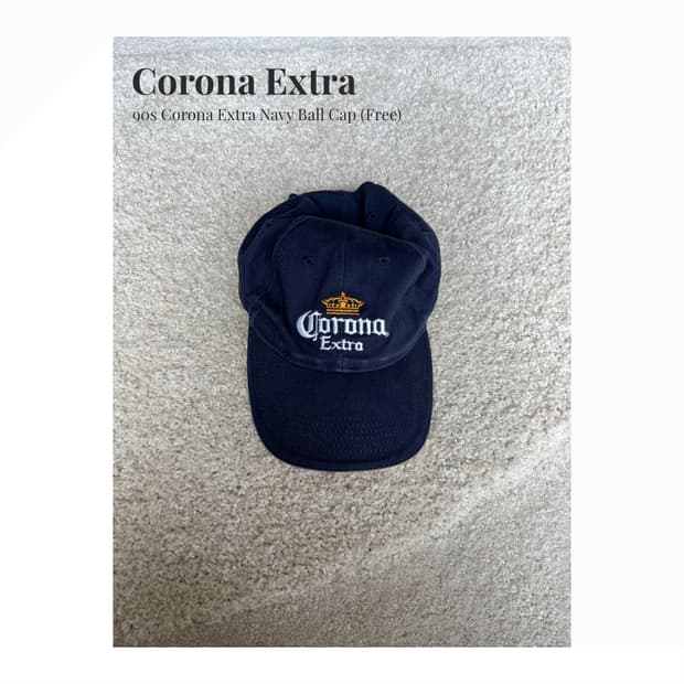 90s Corona Extra 네이비 볼캡 (Free)